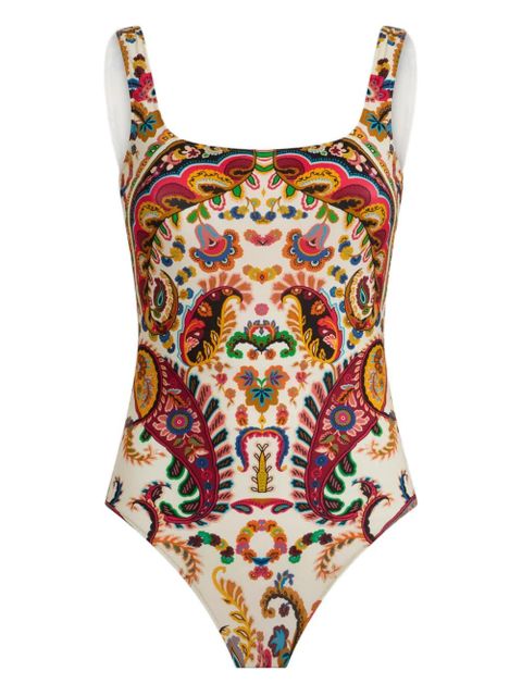 ETRO floral paisley-motif swimsuit - Neutrals - zdjęcie produktu nr 1