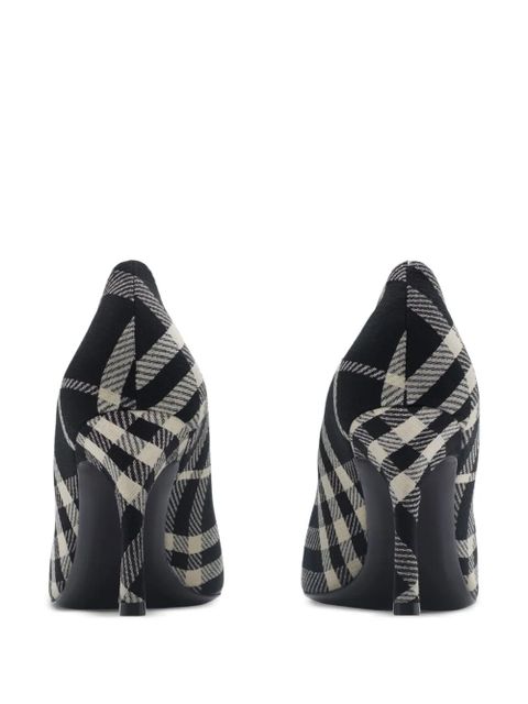 Burberry 85mm Equestrian-print pumps - Black - zdjęcie produktu nr 2