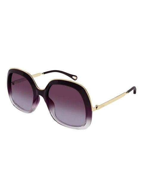Chloé Eyewear round-frame sunglasses - Purple - zdjęcie produktu nr 2