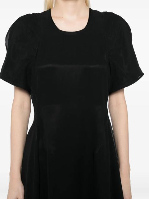 Jil Sander georgette dress - Black