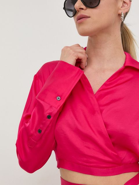 Herskind bluzka damska kolor różowy gładka