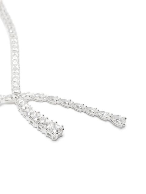 Swarovski Matrix Y necklace - Silver