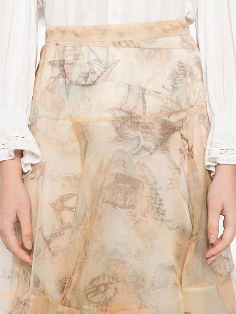 ZIMMERMANN rebellion lantern maxi skirt - Neutrals
