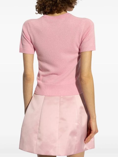 Blumarine logo-embellished T-shirt - Pink