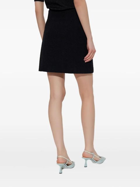 Alessandra Rich A-line mini skirt - Black