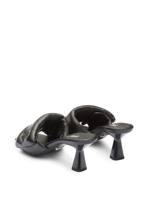 Prada Soft 65mm nappa leather sandals - Black