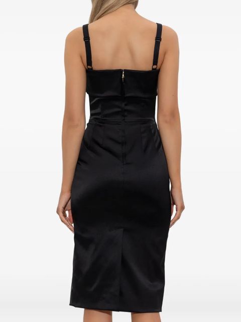 Dolce & Gabbana satin strap mini dress - Black