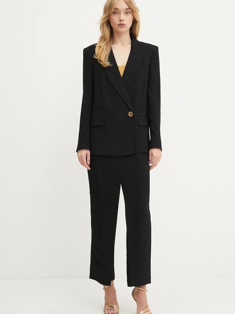 Marciano by Guess spodnie ARIANA damskie kolor czarny proste high waist 5YGB06 7341A - zdjęcie produktu nr 2