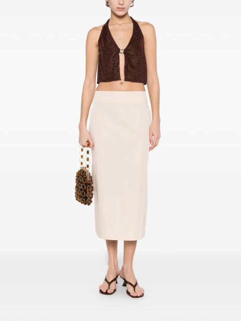 Oséree ring-detail top - Brown - zdjęcie produktu nr 2