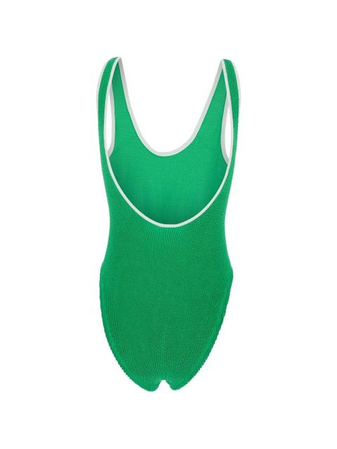 Hunza G Faye piped swimsuit - Green - zdjęcie produktu nr 2