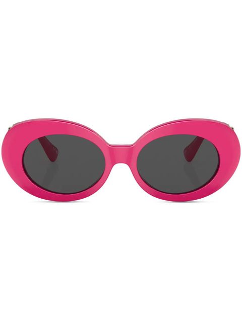 Versace Eyewear Medusa Biggie oval-frame sunglasses - Pink - zdjęcie produktu nr 1