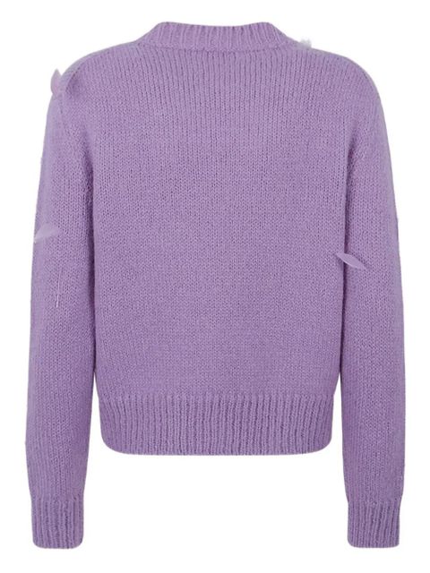 Jil Sander feather-embellished sweater - Purple - zdjęcie produktu nr 2