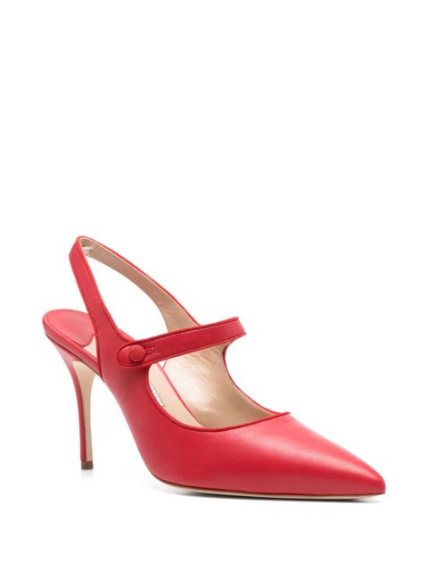 Manolo Blahnik 90mm Campari pumps - Red