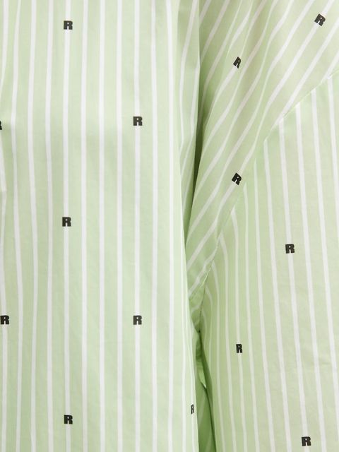 Rotate koszula bawełniana damska kolor zielony relaxed z kołnierzykiem klasycznym 1143983062