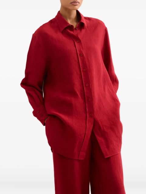 ERES Mignonette long-sleeve button-down shirt - Red