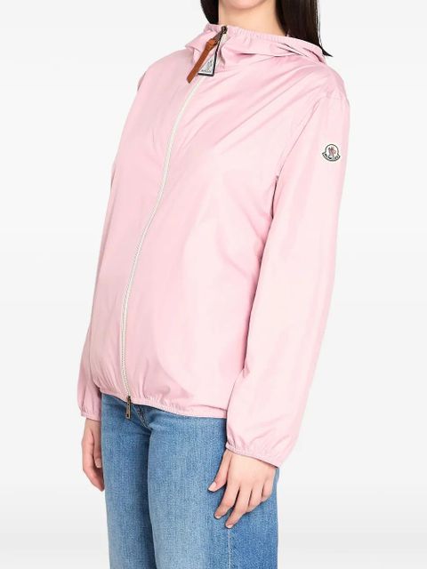 Moncler hooded logo-patch jacket - Pink - zdjęcie produktu nr 2
