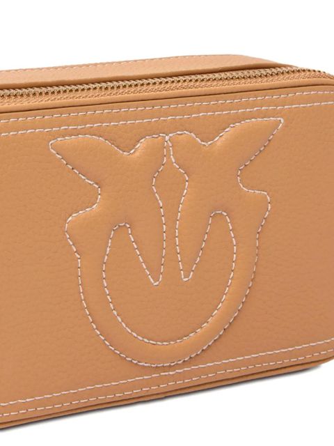 PINKO Carrie logo-embossed cross body bag - Brown