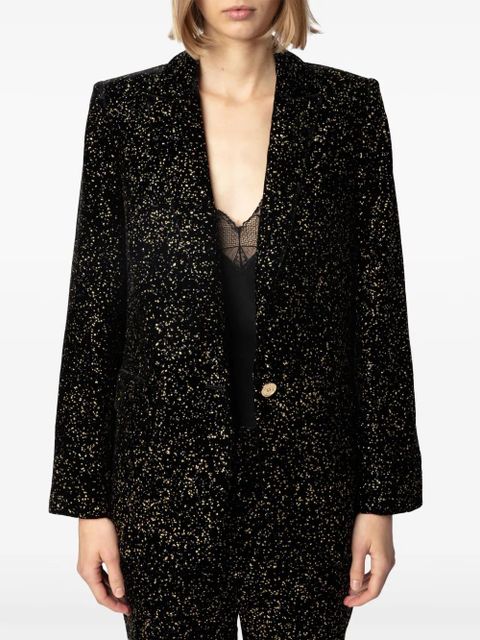 Zadig&Voltaire Valse single-breasted blazer - Black