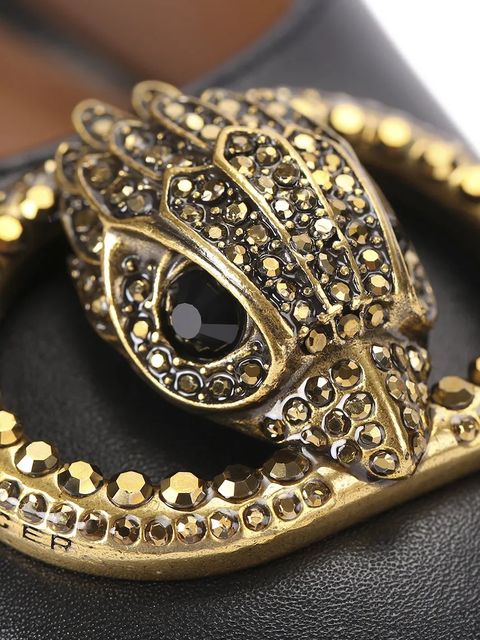 Kurt Geiger London szpilki skórzane Chelsea Round Toe Court