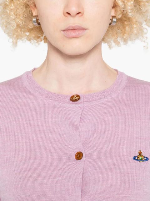 Vivienne Westwood Bea orb-embellished button cardigan - Pink - zdjęcie produktu nr 2
