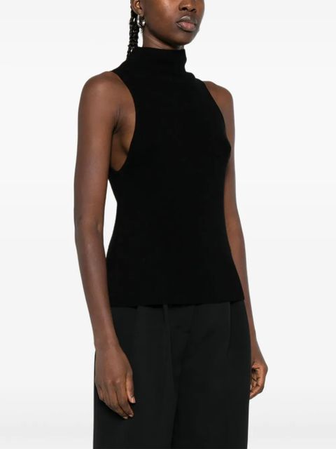 St. Agni high-neck sleeveless top - Black