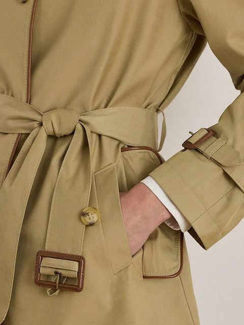 Lauren Ralph Lauren płaszcz kolor beżowy 297979525