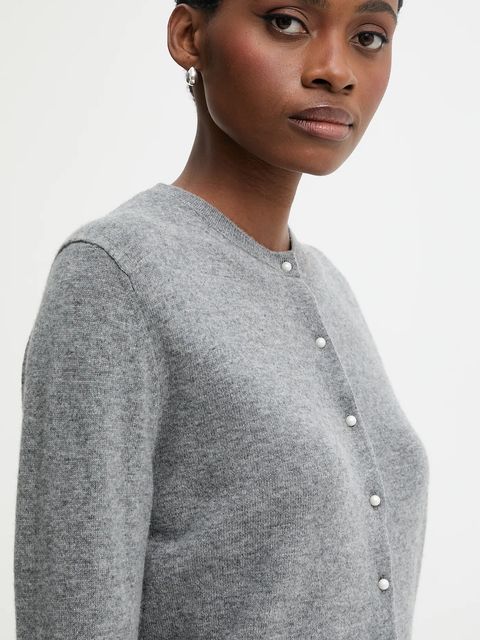 United Colors of Benetton sweter wełniany damski kolor szary lekki 1002D501U