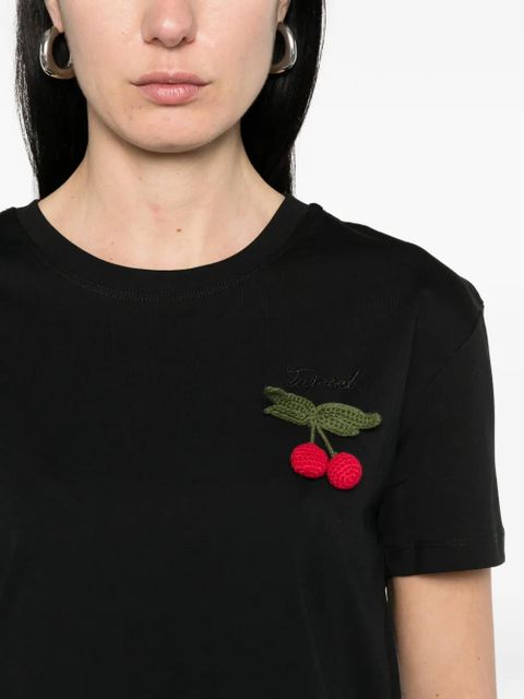 TWINSET cherry -clip T-shirt - Black