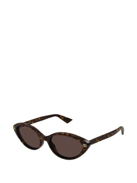 Gucci Eyewear Double G cat-eye sunglasses - Brown - zdjęcie produktu nr 2