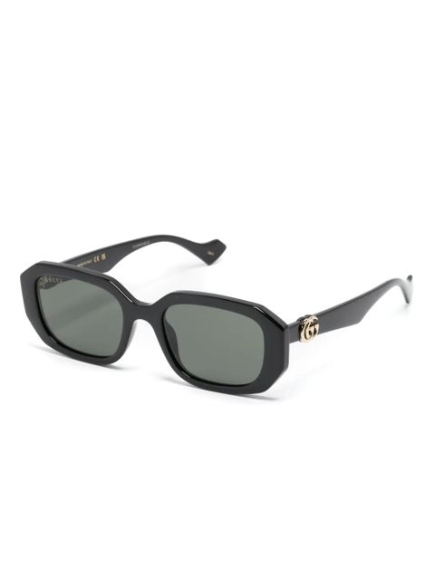 Gucci Eyewear Double-G geometric-frame sunglasses - Black - zdjęcie produktu nr 2