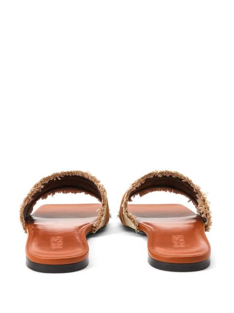 Versace Medusa woven slides - Neutrals