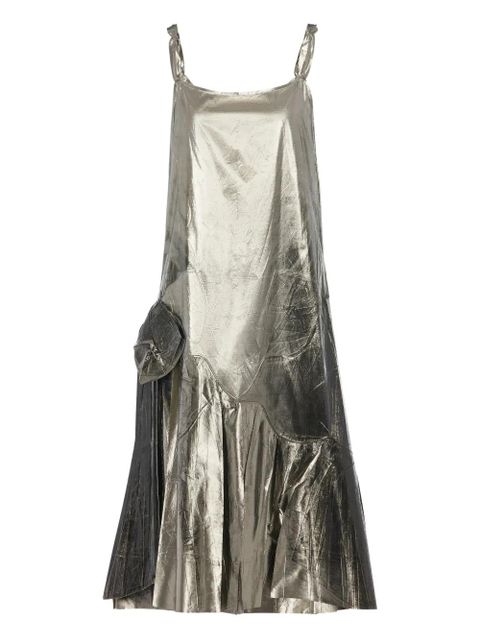 Maison Margiela foiled midi dress - Grey - zdjęcie produktu nr 1