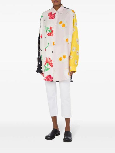 Moschino mix-print shirt - White - zdjęcie produktu nr 2