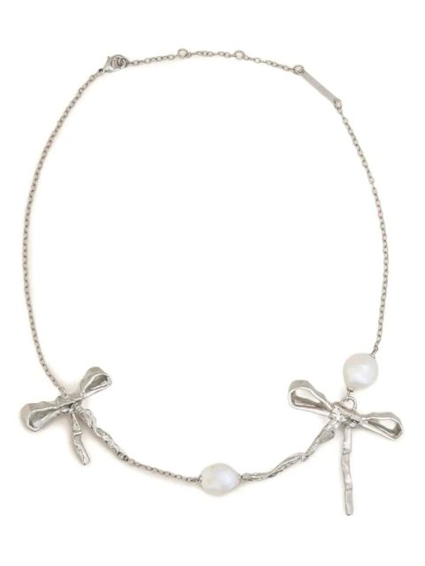 Marni double-bow necklace - Silver - zdjęcie produktu nr 1