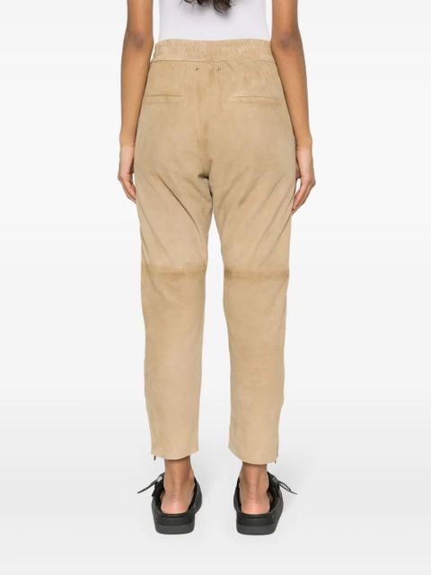 Golden Goose slim-fit suede trousers - Neutrals