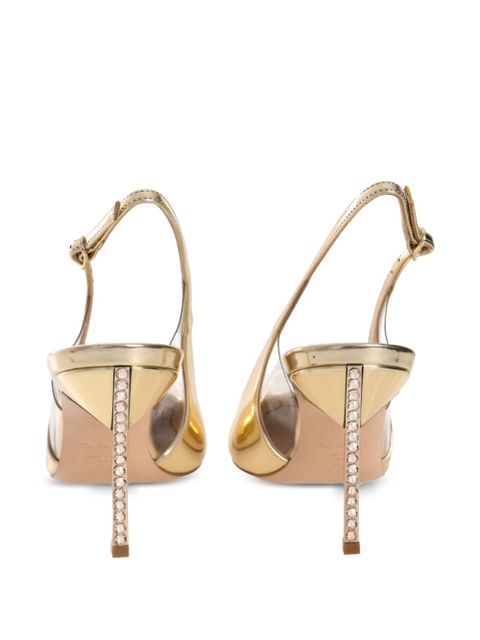 Casadei 80mm Alice Blade pumps - Gold