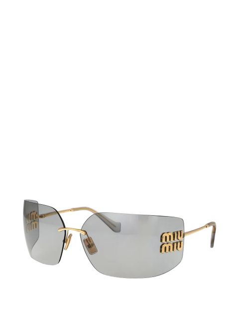 Miu Miu logo sunglasses - Gold - zdjęcie produktu nr 2
