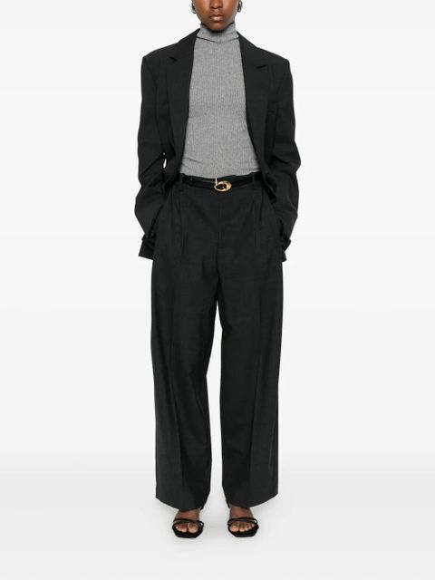 SOLOTRE ribbed sweater - Grey