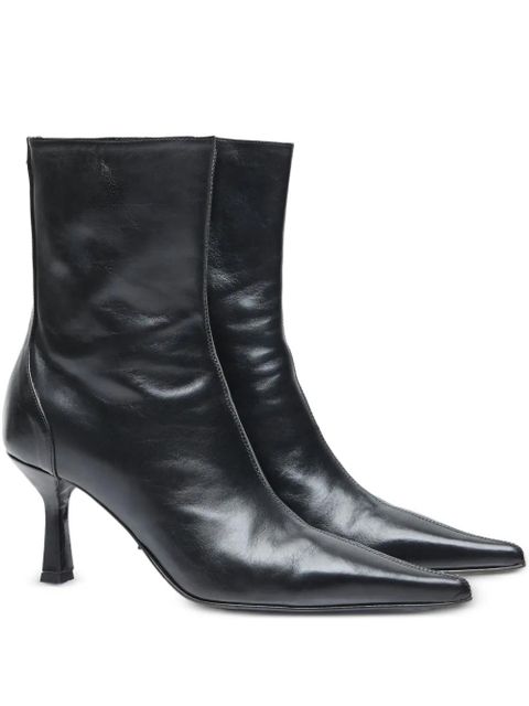 OUR LEGACY leather ankle boots - Black - zdjęcie produktu nr 1