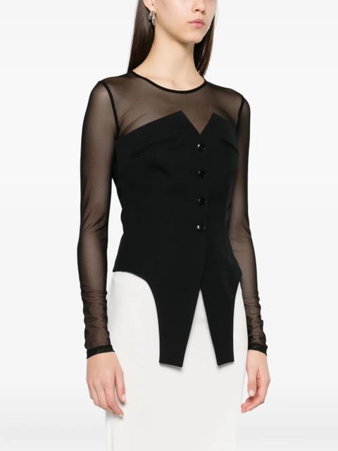 Alexander Wang deconstructed top - Black