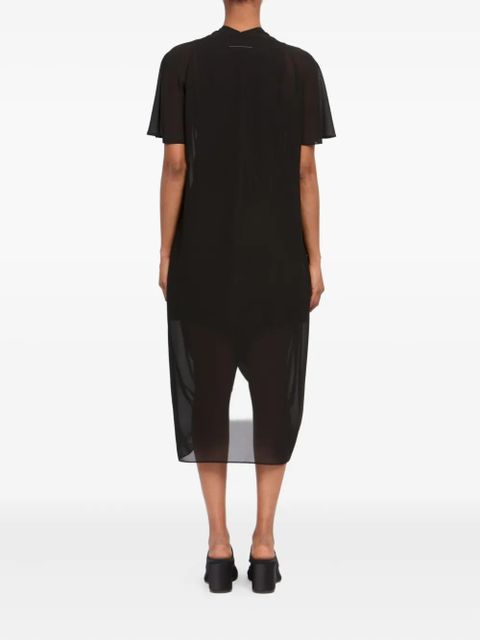 MM6 Maison Margiela draped mdi dress - Black