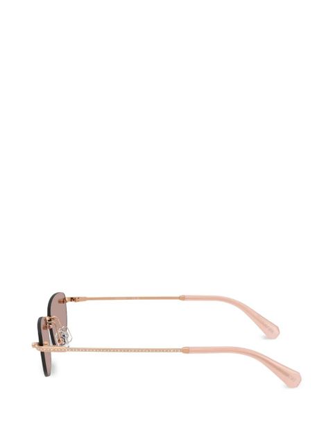 Swarovski rimless sunglasses - Gold
