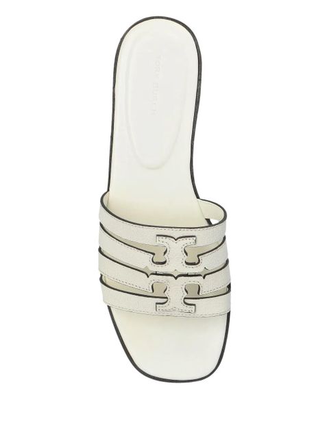 Tory Burch leather flat sandals - White