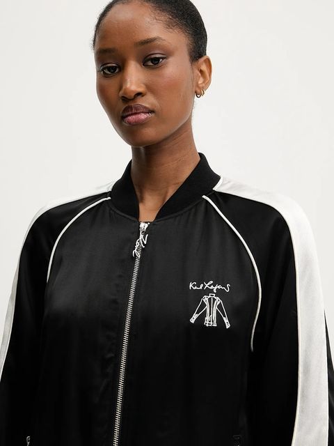 Karl Lagerfeld kurtka kolor czarny przejściowa A3W14037