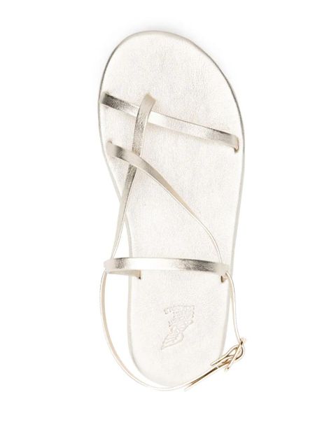 Ancient Greek Sandals Alethea flat leather sandals - Gold