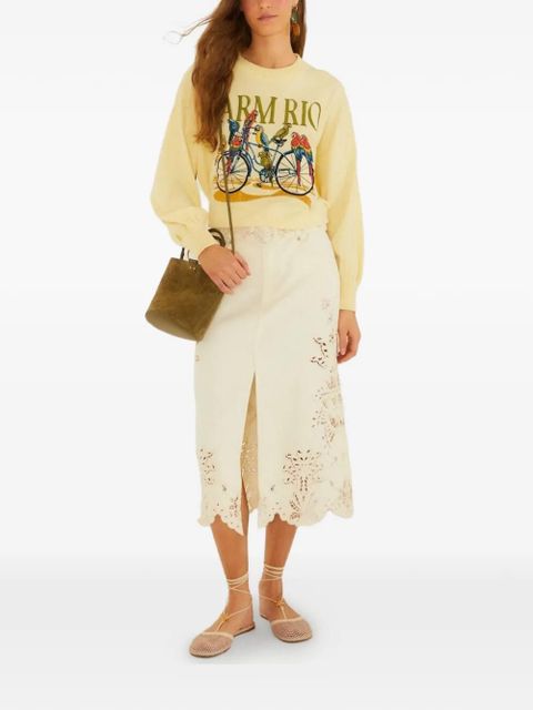 FARM Rio bicycle graphic sweater - Yellow - zdjęcie produktu nr 2