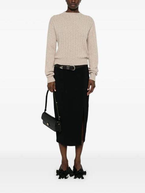 Prada ribbed cashmere sweater - Neutrals - zdjęcie produktu nr 2