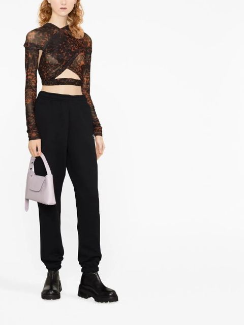 ROTATE BIRGER CHRISTENSEN elasticated-cuff track pants - Black