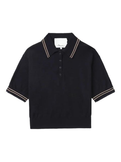 3.1 Phillip Lim short-sleeve polo shirt - Blue - zdjęcie produktu nr 1