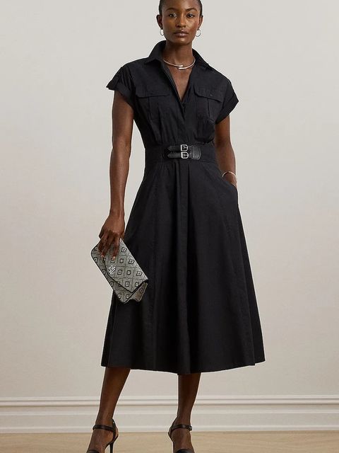 Lauren Ralph Lauren sukienka kolor czarny maxi rozkloszowana 200973594 - zdjęcie produktu nr 1